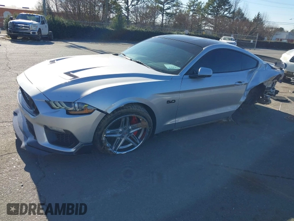 2018 Ford Mustang GT with VIN 1FA6P8CF4J5144438, listed as a IAAI auction lot 41338421 with 87,687 mi miles and . Bid and sale history available at carsss.com. Image 16.