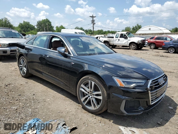 2021 Audi A6 Premium Plus with VIN WAUL2AF29MN024065, listed as a Copart auction lot 55937313 with 11,588 mi miles. Bid and sale history available at carsss.com. Image 4.