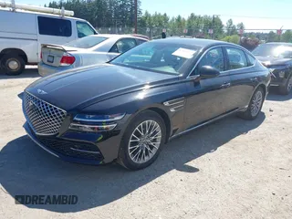 2023 Genesis G80 2.5T z VIN KMTGB4SC2PU185681, wystawiony jako IAAI lot #42463807 z przebiegiem 34 419 mil mil oraz . Historia ofert i sprzedaży dostępna na DreamBid. Obrazek 2.