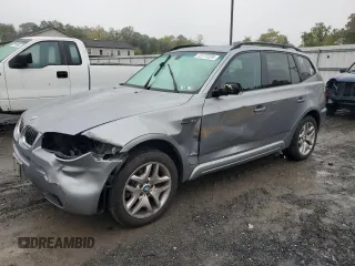 2006 BMW X3 3.0i with VIN WBXPA93416WD28957, listed as a Copart auction lot 72777224 with 214,772 mi miles and Salvage Title. Bid and sale history available at carsss.com. Image 1.
