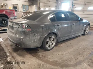 2008 Pontiac G8 GT with VIN 6G2EC57Y38L127980, listed as a IAAI auction lot 41626173 with 193,873 mi miles. Bid and sale history available at carsss.com. Image 4.