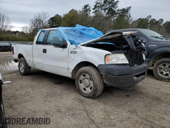 2006 Ford F-150 XL with VIN 1FTPX12V36KD14067, listed as a Copart auction lot 87947545 with 216,700 mi miles and Salvage Title. Bid and sale history available at carsss.com. Image 4.