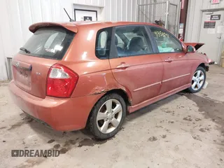 2007 Kia Spectra with VIN KNAFE162575000628, listed as a IAAI auction lot 41353741 with 152,693 mi miles. Bid and sale history available at carsss.com. Image 4.