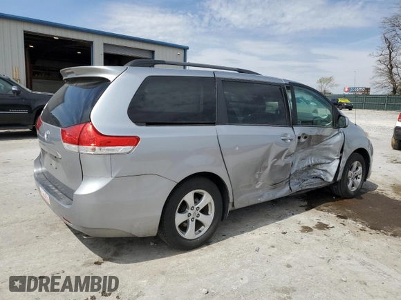 2013 Toyota Sienna LE AAS with VIN 5TDKK3DCXDS280134, listed as a Copart auction lot 50694905 with 254,377 mi miles and Salvage Title. Bid and sale history available at DreamBid. Image 3.