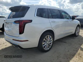 2022 Cadillac XT6 Premium Luxury with VIN 1GYKPCRS0NZ182810, listed as a Copart auction lot 74277474 with 0 mi miles and Salvage Title. Bid and sale history available at carsss.com. Image 3.