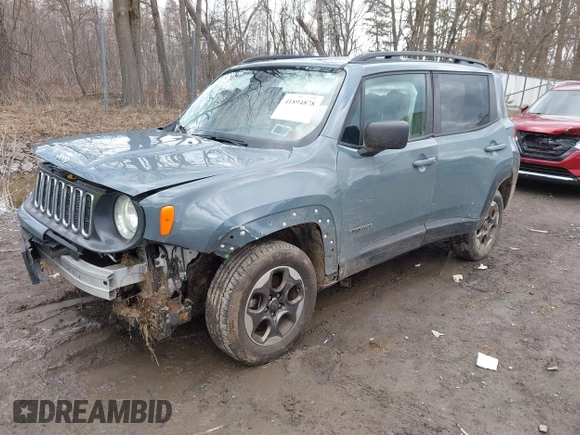 2017 Jeep Renegade Sport with VIN ZACCJBAB1HPE77029, listed as a IAAI auction lot 41894878 with 145,328 mi miles and . Bid and sale history available at DreamBid. Image 17.