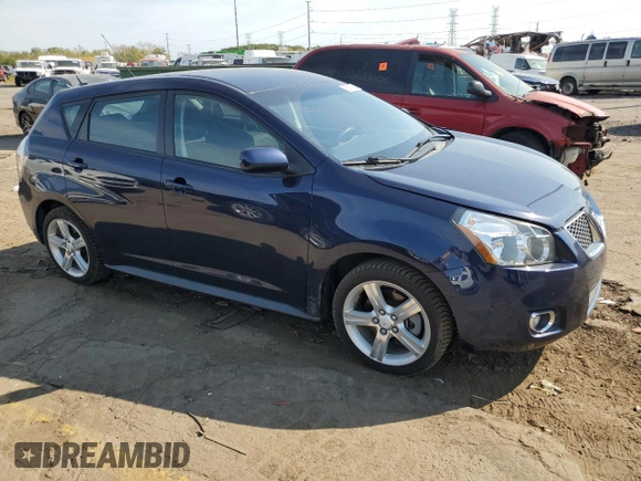 2009 Pontiac Vibe w/1SB with VIN 5Y2SP67029Z464784, listed as a Copart auction lot 75817904 with 117,560 mi miles and Clean Title. Bid and sale history available at carsss.com. Image 4.