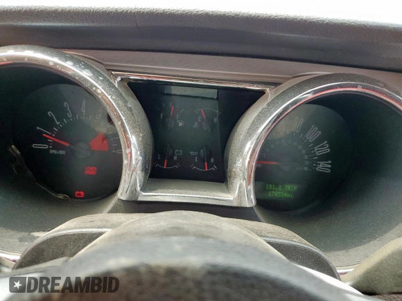 2006 Ford Mustang GT Deluxe with VIN 1ZVFT85H265102410, listed as a Copart auction lot 57847545 with 178,534 mi miles and Salvage title. Bid and sale history available at DreamBid. Image 9.