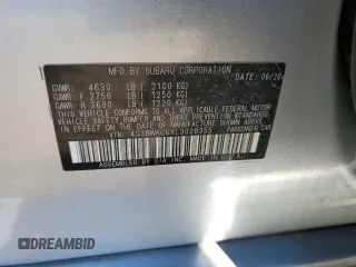 2020 Subaru Legacy Premium with VIN 4S3BWAC6XL3028355, listed as a Copart auction lot 54886915 with Not provided miles and Non repairable. Bid and sale history available at DreamBid. Image 12.