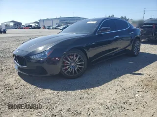 2017 Maserati Ghibli with VIN ZAM57XSA3H1197229, listed as a Copart auction lot 57184005 with Not provided miles and Salvage title. Bid and sale history available at DreamBid. Image 1.