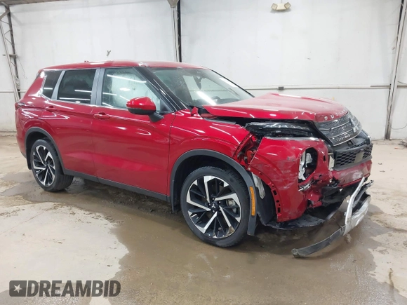 2023 Mitsubishi Outlander SE z VIN JA4J4UA86PZ048784, wystawiony jako IAAI lot #42133838 z przebiegiem 10 680 mil mil oraz . Historia ofert i sprzedaży dostępna na DreamBid. Obrazek 1.