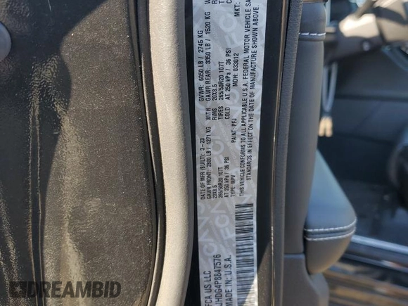 2023 Jeep Grand Cherokee Overland with VIN 1C4RJHDG4P8847576, listed as a Copart auction lot 42959755 with 21,464 mi miles and Salvage title. Bid and sale history available at DreamBid. Image 13.