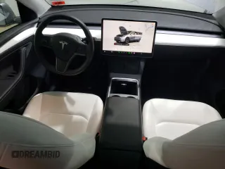 2024 Tesla Model Y Long Range with VIN 7SAYGDEE3RA293367, listed as a Copart auction lot 88109015 with 16,109 mi miles and Salvage Title. Bid and sale history available at DreamBid. Image 8.