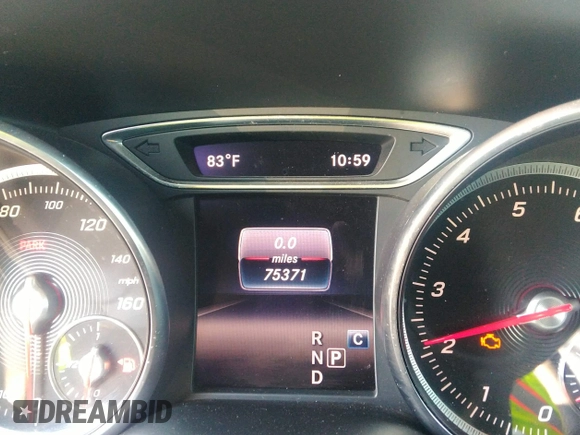 2018 Mercedes-Benz CLA with VIN WDDSJ4EBXJN650357, listed as a IAAI auction lot 35930612 with 75,371 mi miles. Bid and sale history available at carsss.com. Image 7.
