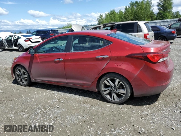 2016 Hyundai Elantra SE with VIN KMHDH4AE0GU626089, listed as a Copart auction lot 57672185 with 144,734 mi miles and Salvage title. Bid and sale history available at DreamBid. Image 2.