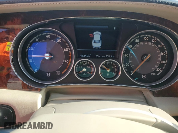 2014 Bentley Flying Spur with VIN SCBEC9ZA9EC096538, listed as a Copart auction lot 54035415 with 46,346 mi miles and Salvage Title. Bid and sale history available at DreamBid. Image 9.