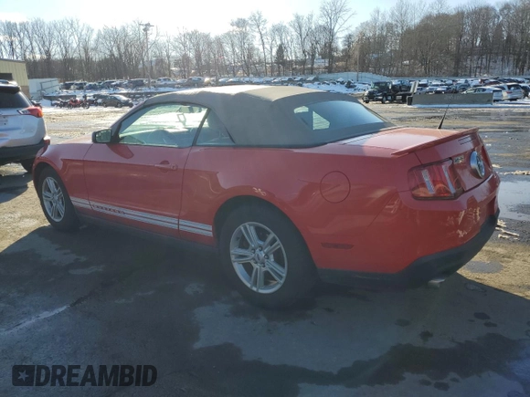 2011 Ford Mustang V6 with VIN 1ZVBP8EM2B5134834, listed as a Copart auction lot 44695685 with 34,104 mi miles and Salvage Title. Bid and sale history available at carsss.com. Image 2.