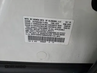 2016 Acura MDX w/Advance with VIN 5FRYD4H97GB043228, listed as a Copart auction lot 87448574 with 71,018 mi miles and Salvage Title. Bid and sale history available at carsss.com. Image 15.