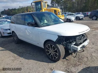 2019 Land Rover Range Rover with VIN SALGS5RE9KA541283, listed as a IAAI auction lot 40816626 with 97,958 mi miles. Bid and sale history available at carsss.com. Image 1.