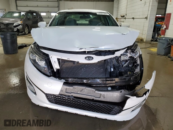 2015 Kia Optima LX with VIN KNAGM4A70F5558185, listed as a Copart auction lot 52097285 with 118,296 mi miles and Salvage Title. Bid and sale history available at DreamBid. Image 5.
