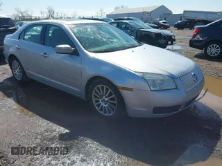 2009 Mercury Milan Premier with VIN 3MEHM08149R628725, listed as a IAAI auction lot 41981504 with 189,652 mi miles. Bid and sale history available at carsss.com. Image 1.