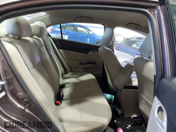 2013 Honda Civic LX с VIN 2HGFB2F50DH562275, выставлен на аукционе Copart как лот 57366155 с пробегом 156 522 миль миль и Списание • Salvage title. История ставок и продаж доступна на DreamBid. Изображение 10.