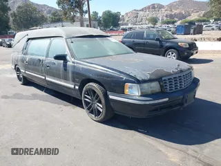 1997 Cadillac DeVille Limousine z VIN 1GEEH90Y2VU500192, wystawiony jako IAAI lot #42513494 z przebiegiem Nie podano mil oraz . Historia ofert i sprzedaży dostępna na DreamBid. Obrazek 1.