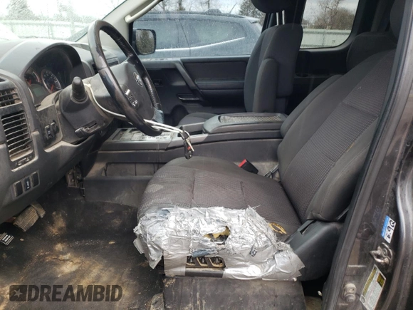 2010 Nissan Titan SE with VIN 1N6AA0CA9AN319565, listed as a Copart auction lot 44175775 with 214,303 mi miles and Salvage Title. Bid and sale history available at carsss.com. Image 7.