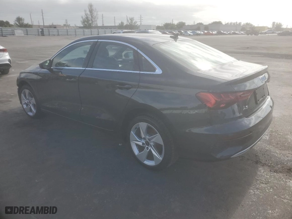 2024 Audi A3 Premium with VIN WAUAUDGY7RA119616, listed as a Copart auction lot 85017144 with 0 mi miles and Salvage Title. Bid and sale history available at carsss.com. Image 2.