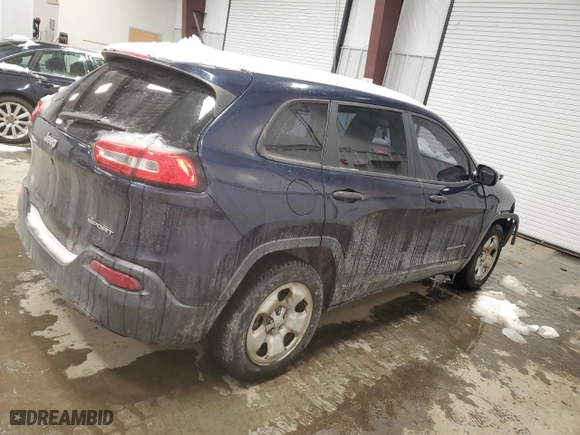 2015 Jeep Cherokee Sport with VIN 1C4PJLAB7FW516360, listed as a Copart auction lot 45187415 with 154,695 mi miles and Clean Title. Bid and sale history available at carsss.com. Image 3.