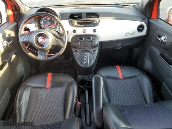 2015 FIAT 500e with VIN 3C3CFFGE8FT503243, listed as a Copart auction lot 80165404 with 69,114 mi miles and Clean Title. Bid and sale history available at carsss.com. Image 8.