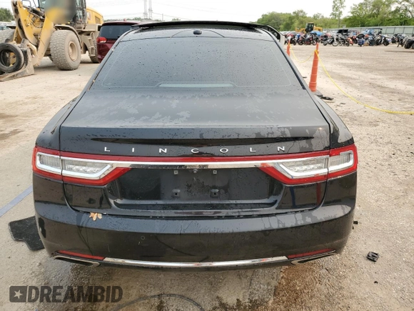 2017 Lincoln Continental with VIN 1LN6L9TP7H5611796, listed as a Copart auction lot 58538815 with 115,530 mi miles and Salvage title. Bid and sale history available at DreamBid. Image 6.