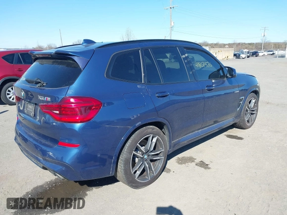 2021 BMW X3 M z VIN 5YMTS0C06M9F45134, wystawiony jako IAAI lot #41867376 z przebiegiem 35 237 mil mil oraz . Historia ofert i sprzedaży dostępna na DreamBid. Obrazek 4.