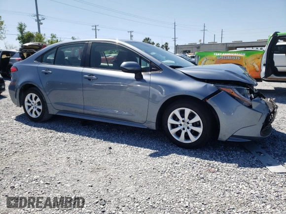 2024 Toyota Corolla LE with VIN 5YFB4MDE3RP187201, listed as a Copart auction lot 49398565 with 38,020 mi miles and Salvage Title. Bid and sale history available at carsss.com. Image 4.