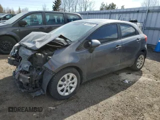 2013 Kia Rio LX with VIN KNADM5A36D6803861, listed as a Copart auction lot 50409865 with 181,780 mi miles and Salvage Title. Bid and sale history available at carsss.com. Image 1.