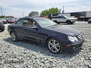 2006 Mercedes-Benz CLK 350 with VIN WDBTK56GX6T064240, listed as a Copart auction lot 53716385 with 166,382 mi miles and Salvage Title. Bid and sale history available at DreamBid. Image 4.