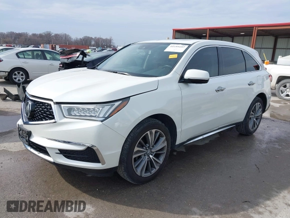 2017 Acura MDX w/Technology Pkg with VIN 5FRYD4H5XHB037230, listed as a IAAI auction lot 41695097 with 79,109 mi miles. Bid and sale history available at carsss.com. Image 20.