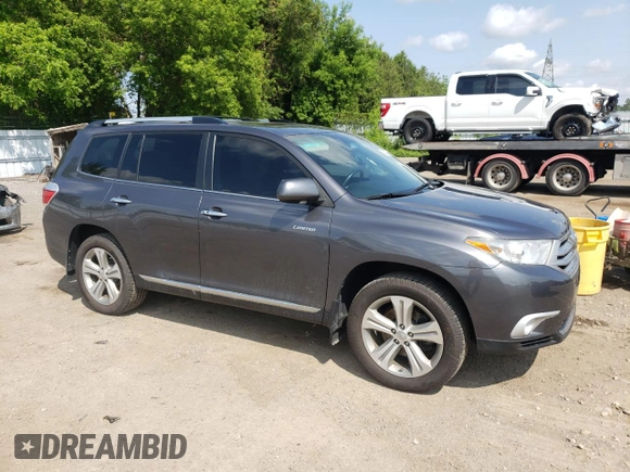 2012 Toyota Highlander Limited z VIN 5TDDK3EH3CS117200, wystawiony jako Copart lot #57280915 z przebiegiem 231 239 mil mil oraz Szkoda całkowita • Salvage title. Historia ofert i sprzedaży dostępna na DreamBid. Obrazek 4.