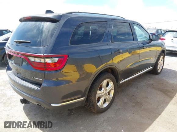 2014 Dodge Durango Limited with VIN 1C4RDJDG7EC586842, listed as a IAAI auction lot 42673969 with 134,094 mi miles and . Bid and sale history available at DreamBid. Image 4.