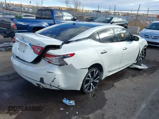 2018 Nissan Maxima SV with VIN 1N4AA6AP5JC405437, listed as a IAAI auction lot 41180470 with 59,319 mi miles and . Bid and sale history available at DreamBid. Image 4.