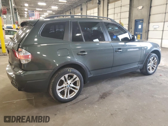 2007 BMW X3 3.0si with VIN WBXPC93417WF17233, listed as a Copart auction lot 69311244 with 213,705 mi miles and Salvage Title. Bid and sale history available at carsss.com. Image 3.