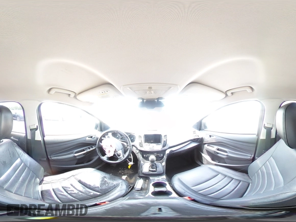 2015 Ford Escape Titanium with VIN 1FMCU9J91FUA38787, listed as a Copart auction lot 59749735 with 132,536 mi miles and Salvage title. Bid and sale history available at DreamBid. Image 15.