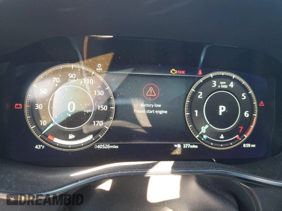 2021 Jaguar F-Pace S with VIN SADCJ2EU9MA683953, listed as a Copart auction lot 46843045 with 40,526 mi miles and Salvage title. Bid and sale history available at DreamBid. Image 9.