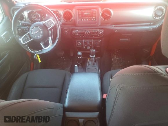 2020 Jeep Gladiator Sport S with VIN 1C6HJTAG2LL135519, listed as a Copart auction lot 60145775 with 35,122 mi miles and Salvage title. Bid and sale history available at DreamBid. Image 8.
