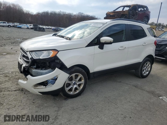 2019 Ford EcoSport SE with VIN MAJ6S3GL4KC251309, listed as a Copart auction lot 49452025 with 80,336 mi miles and Salvage Title. Bid and sale history available at carsss.com. Image 1.