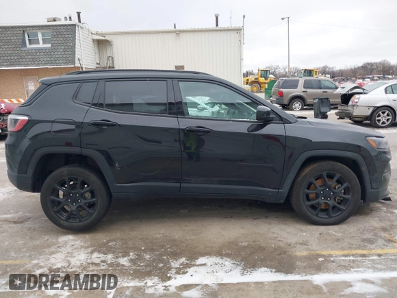 2023 Jeep Compass Latitude with VIN 3C4NJDBN8PT511049, listed as a IAAI auction lot 41258001 with 22,399 mi miles and . Bid and sale history available at DreamBid. Image 14.