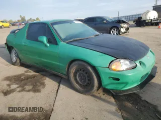 1993 Honda del Sol Si with VIN JHMEH6262PS016670, listed as a Copart auction lot 85052364 with 214,846 mi miles and Salvage Title. Bid and sale history available at carsss.com. Image 4.