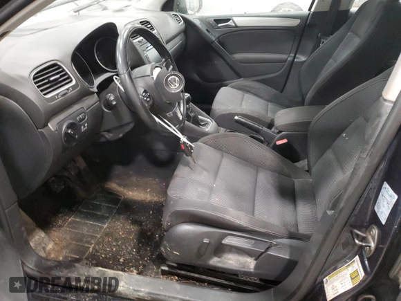 2012 Volkswagen Golf TDI with VIN WVWNM7AJ3CW337760, listed as a Copart auction lot 82486914 with 102,875 mi miles and Salvage title. Bid and sale history available at DreamBid. Image 7.