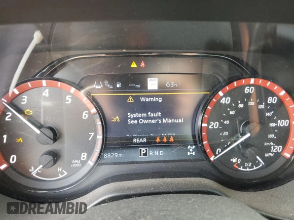 2024 Nissan Titan Pro-4X with VIN 1N6AA1ED3RN103011, listed as a Copart auction lot 87050954 with 8,829 mi miles and Salvage title. Bid and sale history available at DreamBid. Image 9.