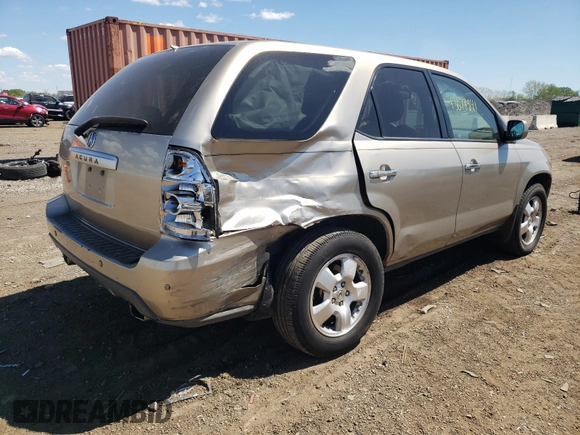 2006 Acura MDX with VIN 2HNYD18256H510183, listed as a Copart auction lot 43078941 with 0 mi miles and Salvage Title. Bid and sale history available at carsss.com. Image 4.